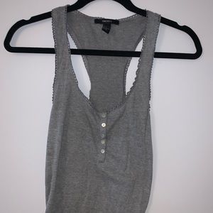 🤍 Gray cropped top tank